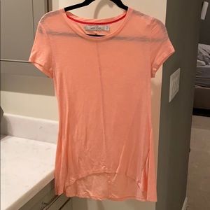 Pink hi-low t shirt